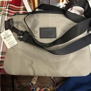 PINK Victoria's Secret Black and Gray Belt Bag